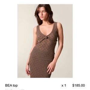 Rouje Paris Brown Sleeveless Knit Top
